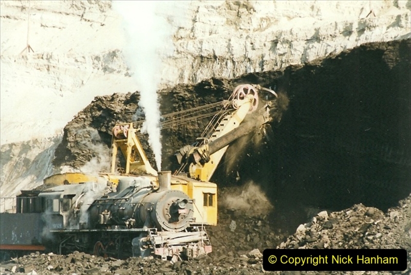 China 1999 October Number 1. (185) At Jalainur Opencast Coal Mine.