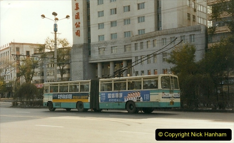 China 1999 October Number 1. (51) Harbin buses.