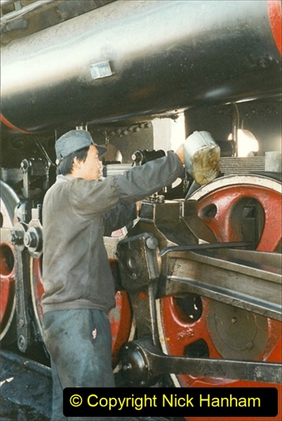 China 1999 October Number 2. (10) China Rail Tongliao Shed.