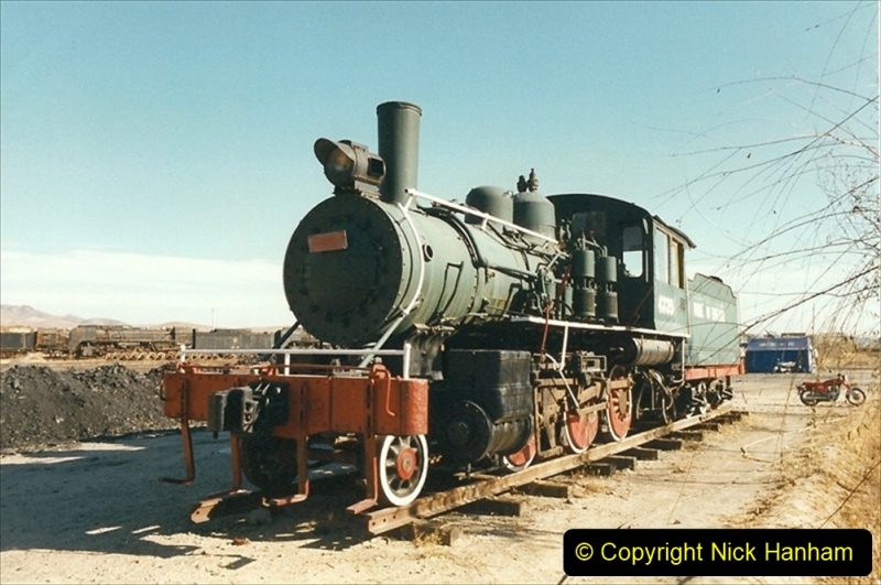 China 1999 October Number 2. (163) China Rail Deban Depot. USA built loco.