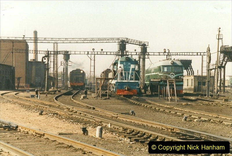 China 1999 October Number 2. (55) China Rail Tongliao Shed.