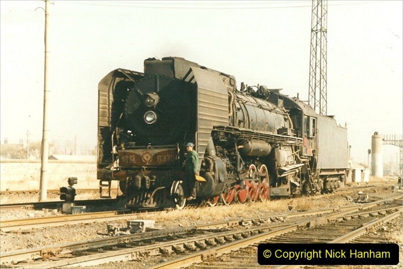 China 1999 October Number 2. (58) China Rail Tongliao Shed.