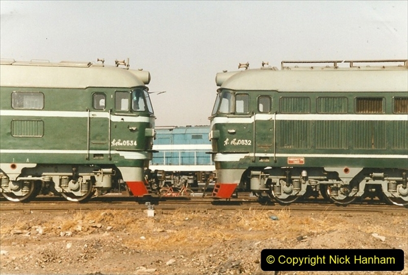 China 1999 October Number 2. (78) China Rail Tongliao Shed.