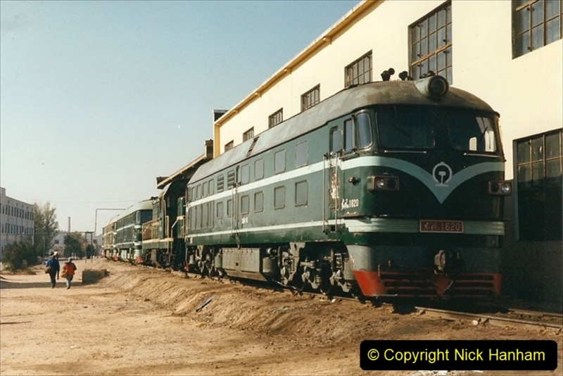 China 1999 October Number 2. (80) China Rail Tongliao Shed.