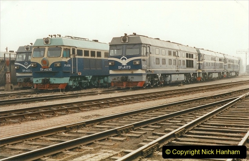 China 1999 October Number 3. (242) China Rail Sujiatum Diesel Depot. 242