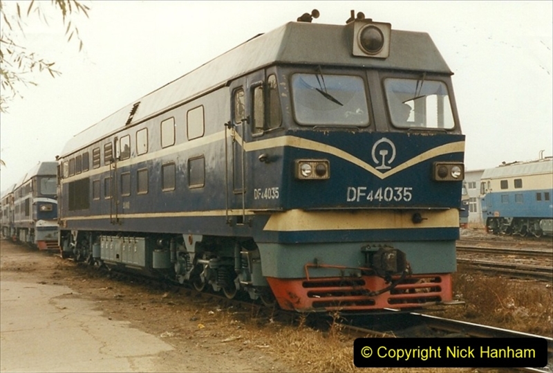 China 1999 October Number 3. (245) China Rail Sujiatum Diesel Depot. 245