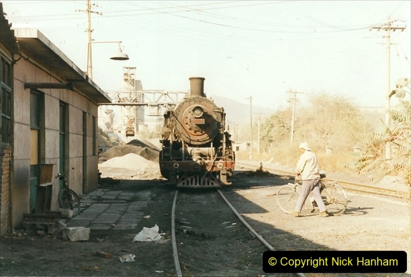 China 1999 October Number 4. (70) Loco at exchange sidings. 070