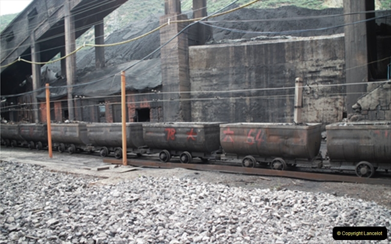 China & UK. (19)Colliery wagons near Lanzhou. 020