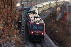 China & UK. (9) Train passing over Yellow River bridge on the Baotou-Lanzhou near Lanzhou. 009