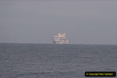 2019-12-12 Christmas Cracker & Bournemouth (66) Brittany Ferries ship leaving Southampton for Cherbourg. 066