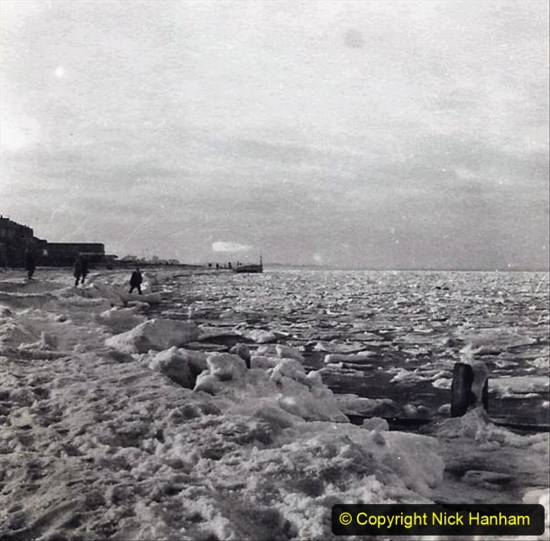 D and C Hodges Collection 2. (9) Frozen sea ice Sheerness, Kent  January 1963. 009