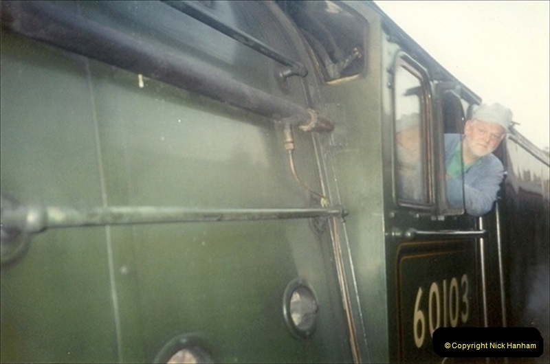 1994-07-16 Flying Scotsman comes to Swanage. (18) Your Host driving a Saturday Wessex Belle. 018