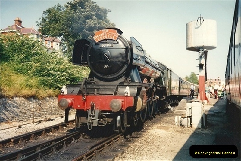 1994-07-18 to 22 Your Host spends a week driving Flying Scotsman.  (4) 025