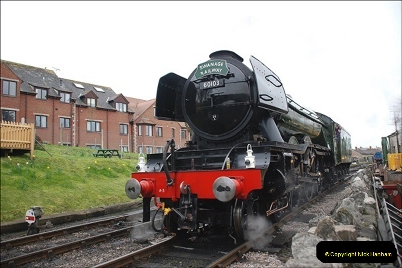 2019-03-22 Flying Scotsman at Swanage. (128) 301