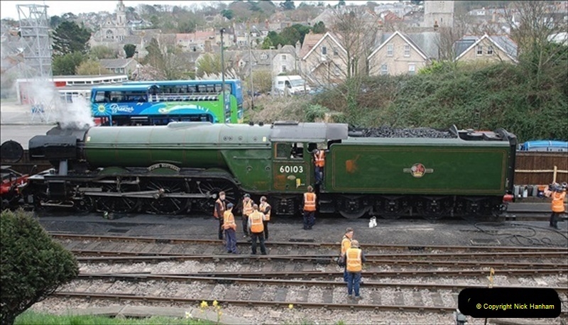 2019-03-22 Flying Scotsman at Swanage. (2) 175