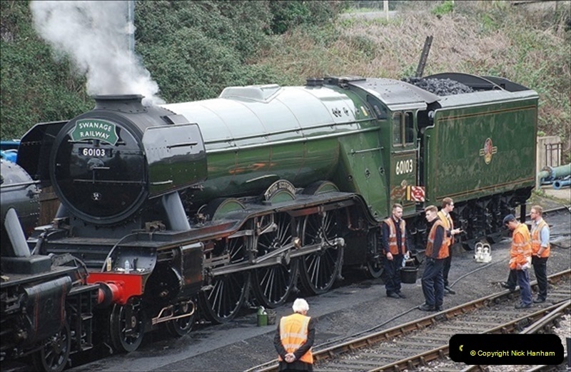 2019-03-22 Flying Scotsman at Swanage. (3) 176
