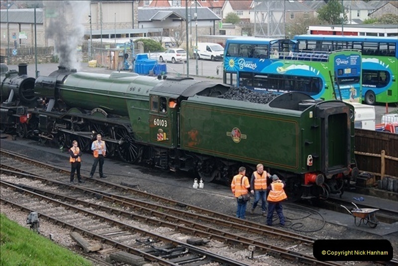 2019-03-22 Flying Scotsman at Swanage. (6) 179