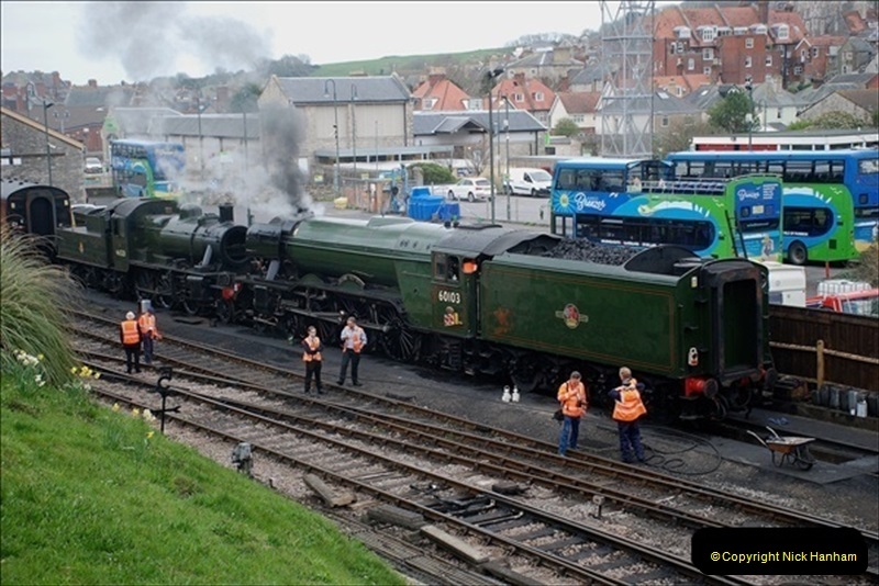 2019-03-22 Flying Scotsman at Swanage. (7) 180