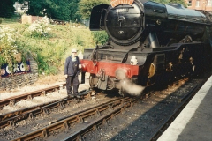 1994-07-18 to 22 Your Host spends a week driving Flying Scotsman.  (7) 028