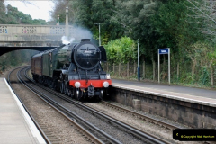 2019-03-19 Flying Scotsman at Parkstone, Poole, Dorset on route to the SR. (2) 043