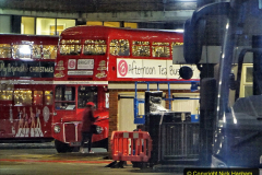 2019-12-16 London. (214) Festive Routemaster at Victoria Coach Station. 214