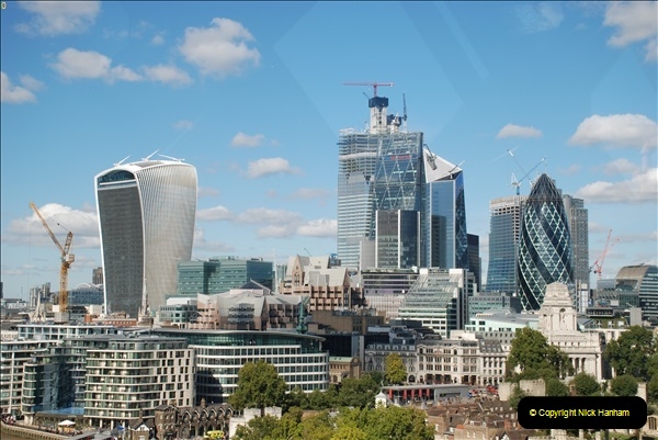 2018-09-24 Central London The Walkie Talkie Sky Garden) and Tower Bridge. (111)111