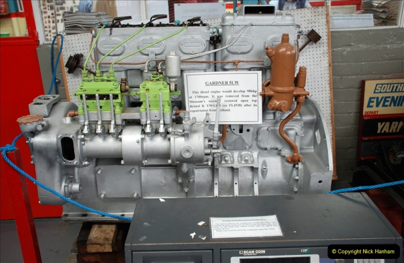 2019-06-02 MBF Meeting on the IOW. (163) The IOW Ryde Bus Museum bus engines display. 164