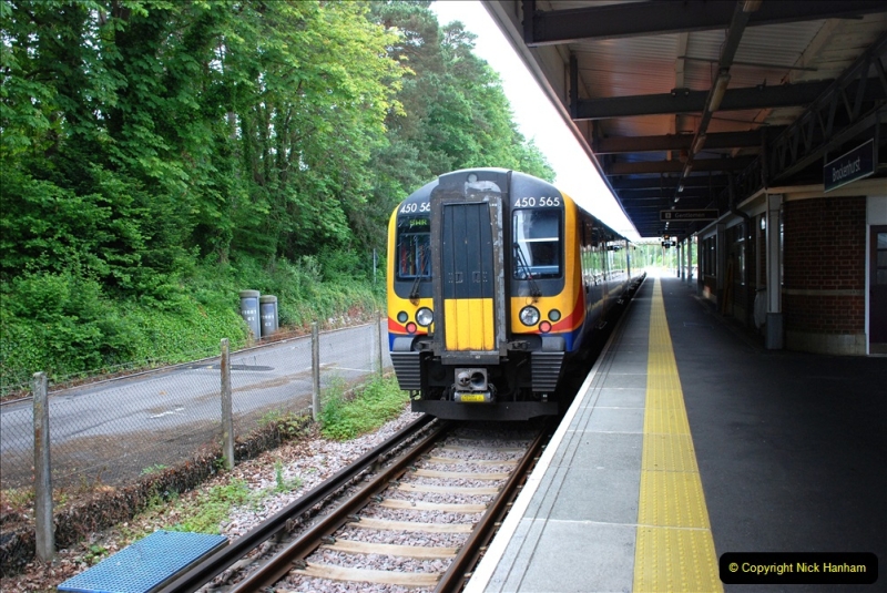 2019-06-02 MBF Meeting on the IOW. (21) Brockenhurst. The Lymington branch train. 022