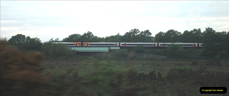 2019-06-02 MBF Meeting on the IOW. (258) The Lymington branch joins the main Waterloo to Weymouth line just West of Brockenhurst.259