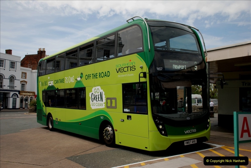 2019-06-02 MBF Meeting on the IOW. (61) Three different buses to get to the Ryde Bus Museun for the meeting. 062
