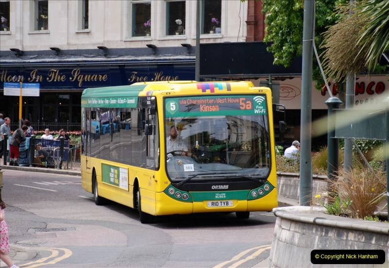 2019-07-18 More Yellow Buses Number 2 (37) Bournemouth Square 1230 to 1330 and journey home. 037
