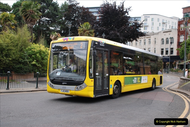 2019-07-18 More Yellow Buses Number 2 (45) Bournemouth Square 1230 to 1330 and journey home. 045