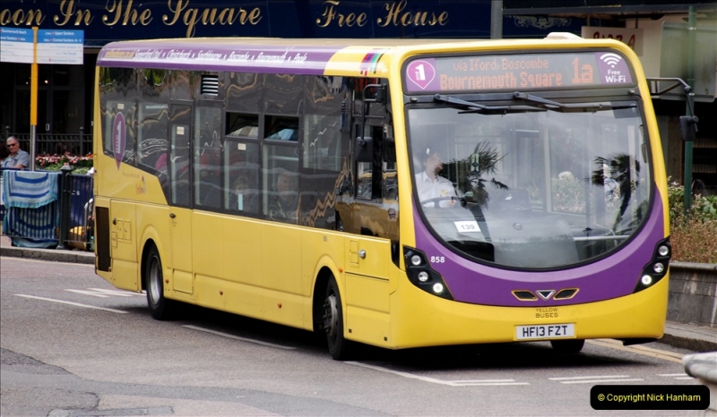 2019-07-18 More Yellow Buses Number 2 (48) Bournemouth Square 1230 to 1330 and journey home. 048