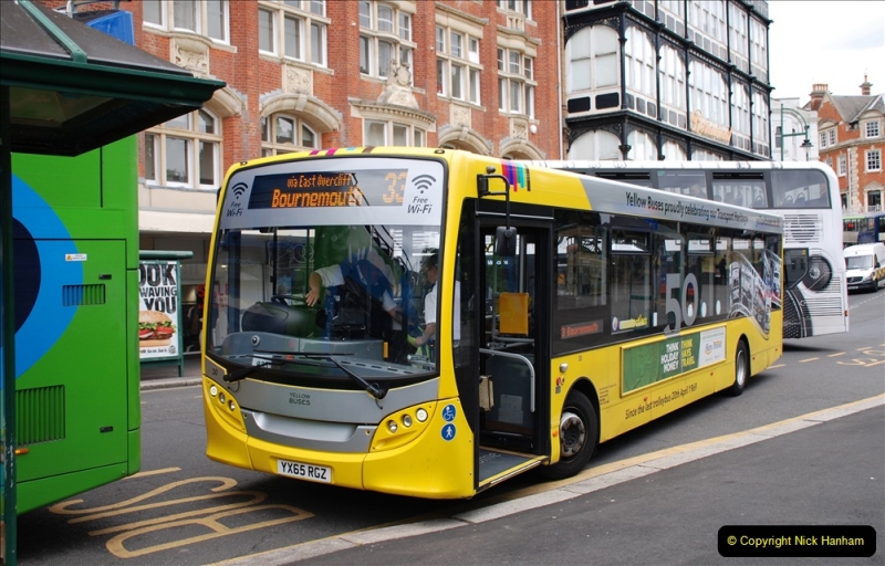 2019-07-18 More Yellow Buses Number 2 (64) Bournemouth Square 1230 to 1330 and journey home. 064