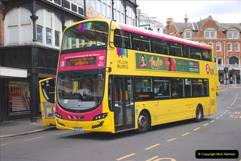 2019-07-18 More Yellow Buses Number 2 (66) Bournemouth Square 1230 to 1330 and journey home. 066