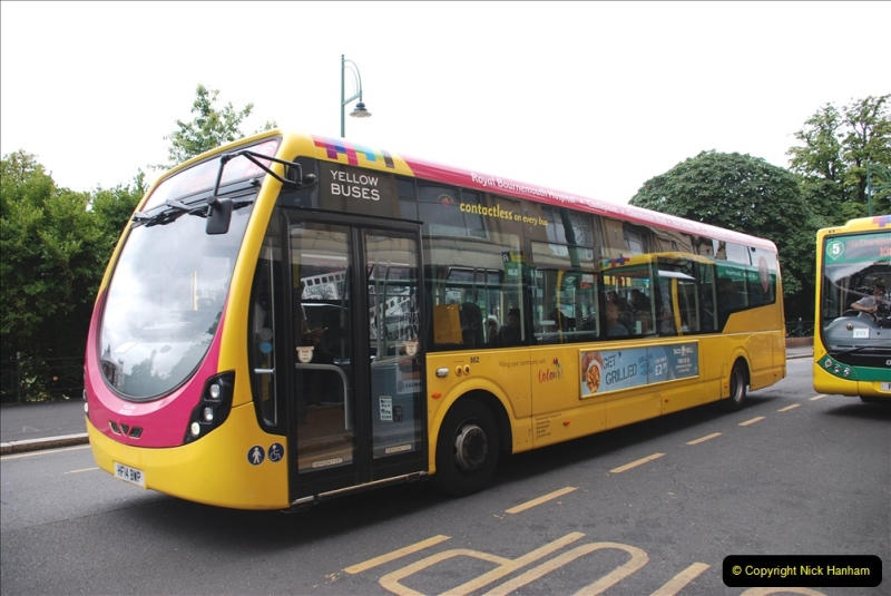 2019-07-18 More Yellow Buses Number 2 (80) Bournemouth Square 1230 to 1330 and journey home. 080