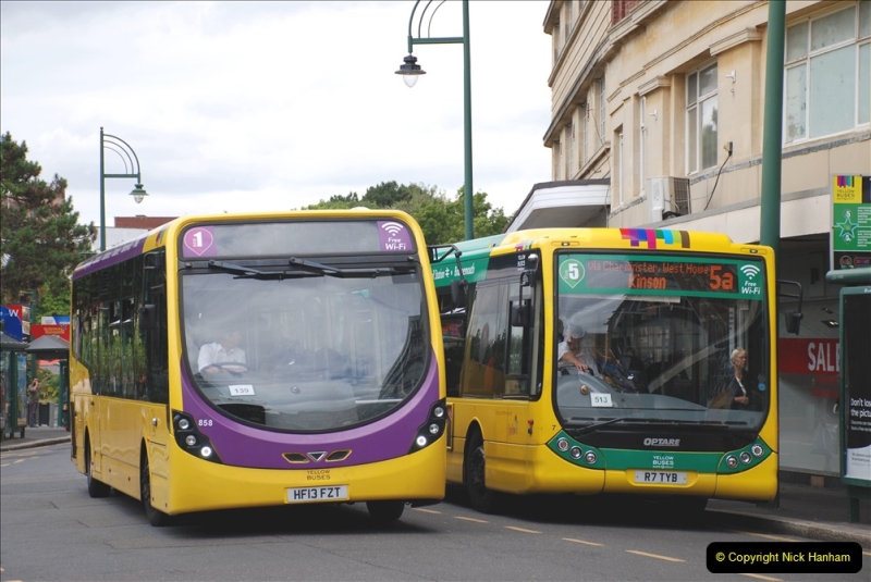 2019-07-18 More Yellow Buses Number 2 (86) Bournemouth Square 1230 to 1330 and journey home. 086