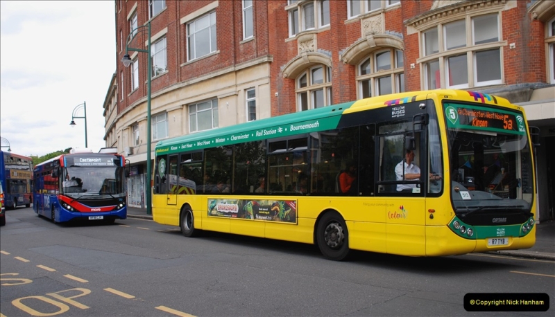 2019-07-18 More Yellow Buses Number 2 (92) Bournemouth Square 1230 to 1330 and journey home. 092