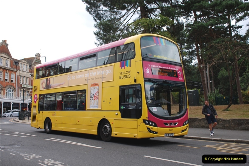 2019-07-18 More Yellow Buses Number 2 (95) Bournemouth Square 1230 to 1330 and journey home. 095