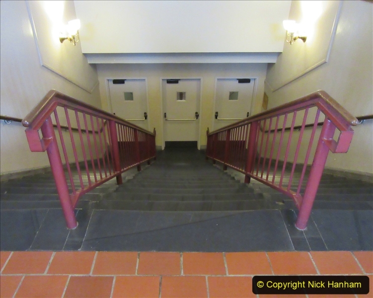 2019-11-10 New York. (233) Ellis Island and the imigrants. Left stairway for New York right stairway fot rest of USA and middle staiway rejected entry to the USA. 233