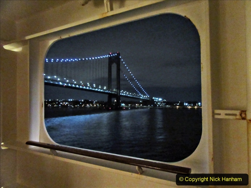 2019-11-10 New York. (6) New York arrival on Queen Mary. The Verrazzano-Narrows Bridge. 006