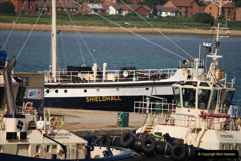 2019 June 28 to 05 July P&O MV Oriana France, Spain and Guernsey. (129) On the way. The steam powered Shieldhall. 129