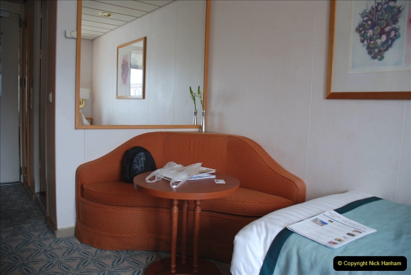 2019 June 28 to 05 July P&O MV Oriana France, Spain and Guernsey. (25) Our cabin. 025