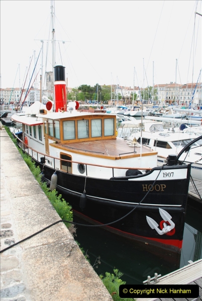 2019 June 28 to 05 July P&O MV Oriana France, Spain and Guernsey. (72) La Rochelle, France. Steam powered boat. 072