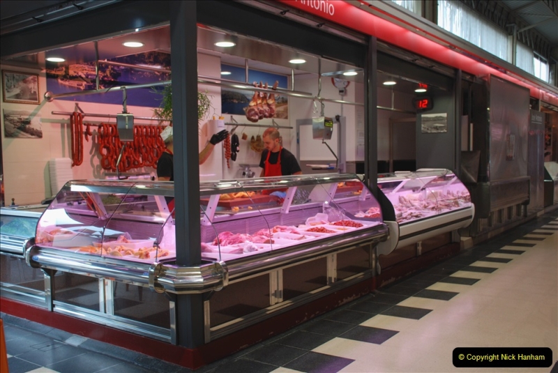 2019 June 28 to 05 July P&P MV Orian France, Spain and Guernsey. (193) Ferrol, Spain. Market and meat market. 193