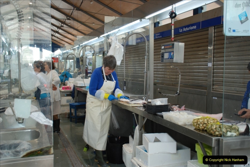 2019 June 28 to 05 July P&P MV Orian France, Spain and Guernsey. (211) Ferrol, Spain. The fish market. 211