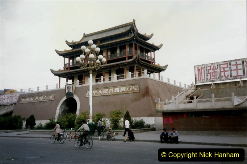 Pakistan and China 1996 June. (126) Zhongwei with replica of Tienanmen Square. 124
