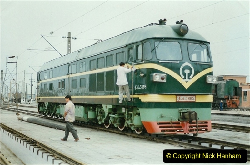 Pakistan and China 1996 June. (17) Zhongwei China Rail Depot. 017