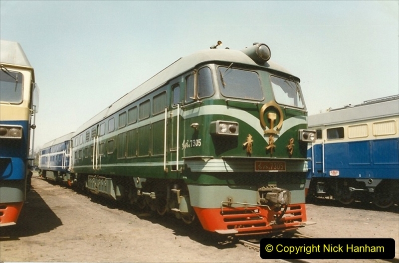 Pakistan and China 1996 June. (186) Baotou China Rail Depot. 186