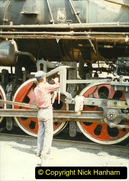 Pakistan and China 1996 June. (198) Baotou China Rail Depot. 198